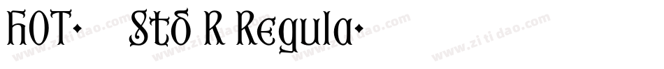 HOT-京円 Std R Regula字体转换